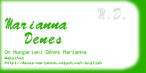 marianna denes business card