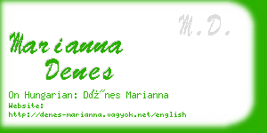 marianna denes business card